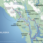Map of Alaska Cruise Itinerary