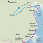Map of China Cruise Itinerary