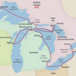Map of Great Lakes Cruise Itinerary