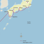 Map of Japan Cruise Itinerary