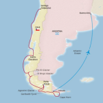 Map of South America Cruise Itinerary